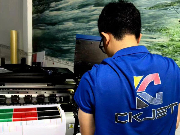 Hoàn tất lắp máy in CK-Jet 1902 2 đầu I3200 Quang Trung Gò Vấp TPHCM