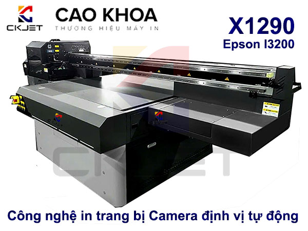 Máy In UV CK JET-X1290 Epson I3200 Trang Bị Camera Định Vị Tự Động